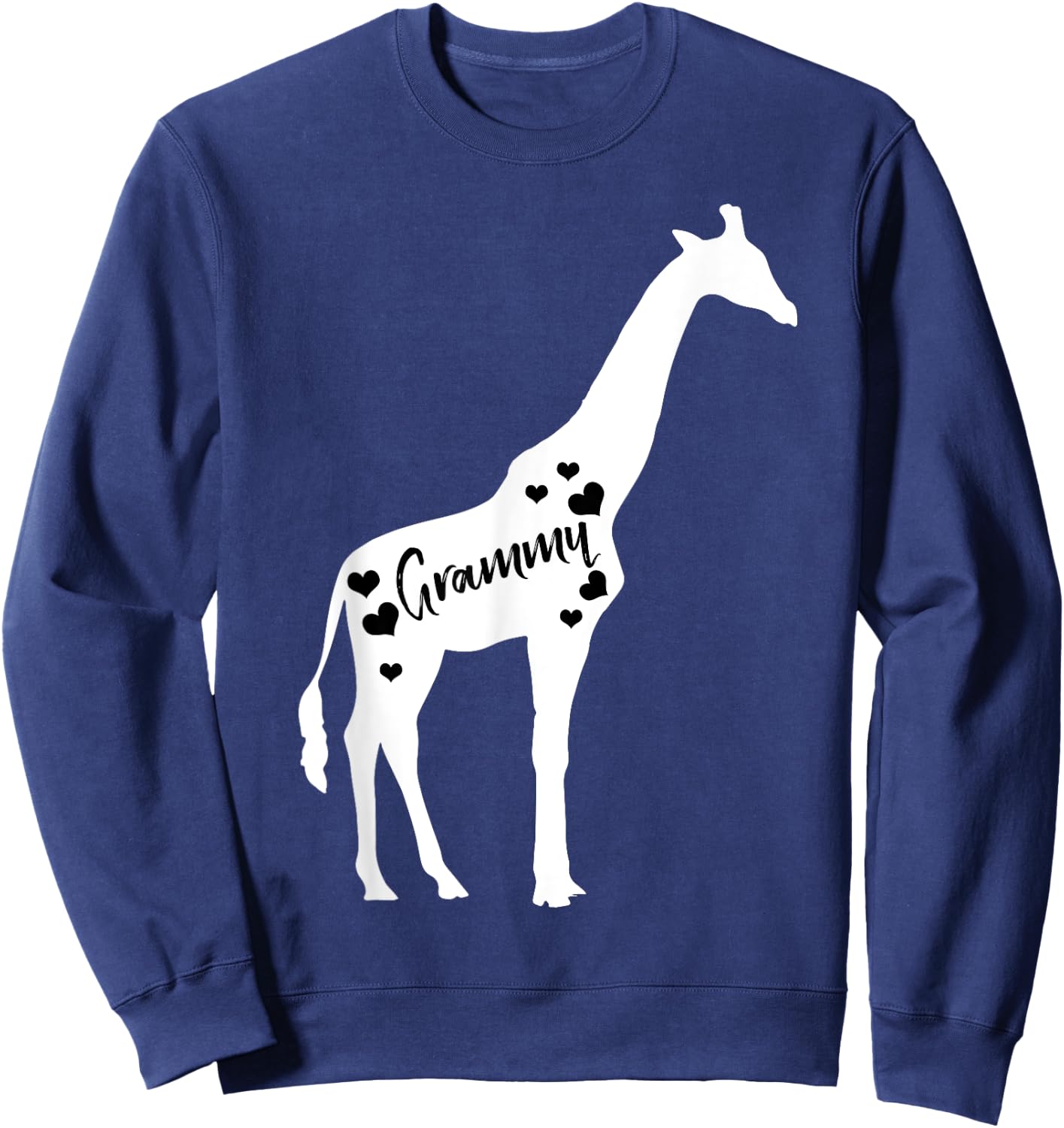 Grammy Giraffe Grandparents Day Safari Zoo Lover Grandmother Sweatshirt - Sweatshirt | Navy