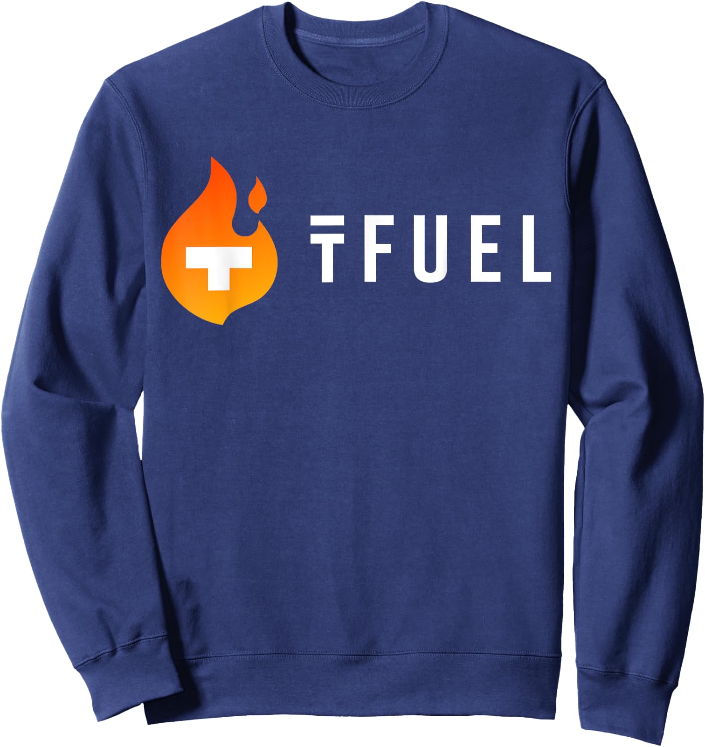 TFUEL Crypto Token Flame - Theta Fuel Coin - HODL - Dapps Sweatshirt - Sweatshirt | Navy