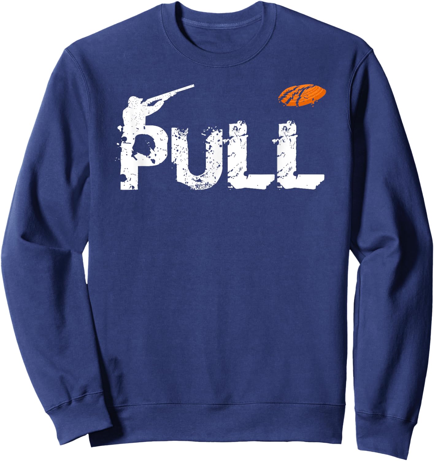 Clay Skeet pigeon shooting Pull clay Bird hunter sports Sweatshirt - Sweatshirt | Navy