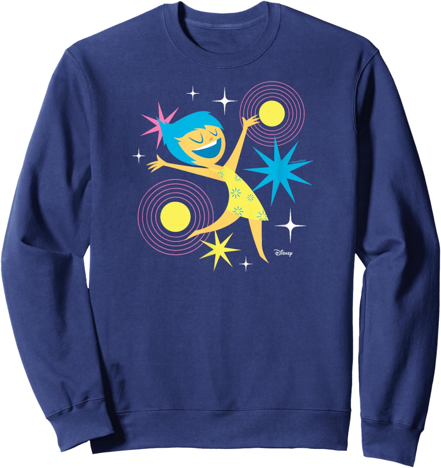 Inside Out 2 - Joy Emotion Character Sweatshirt - Sweatshirt | Navy
