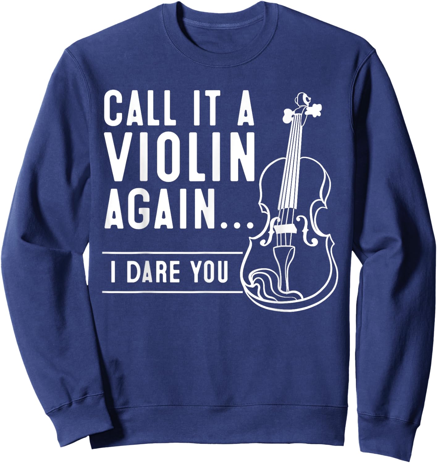 Funny Viola Player Novelty Gift Violin Student Boys Girls Sweatshirt - Sweatshirt | Navy