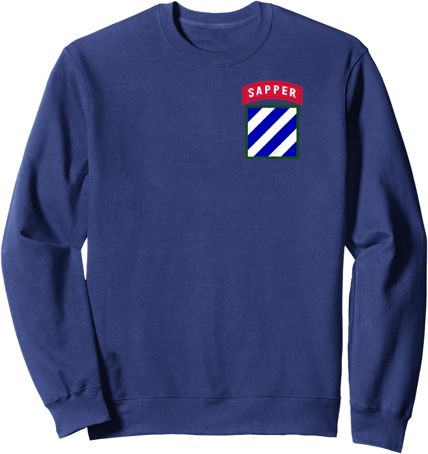 3rd Infantry Division (ID) Patch with Sapper Tab Sweatshirt - Sweatshirt | Navy
