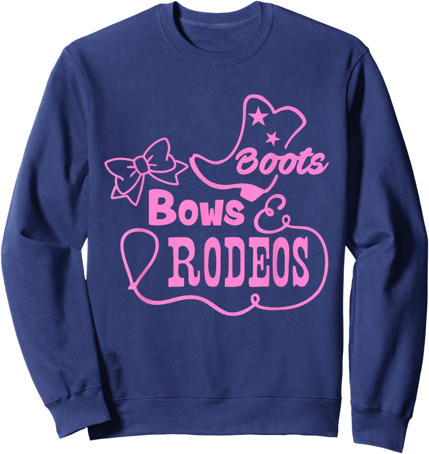Cute Rodeo Shirt Girls Western Princess Cowgirl Sweatshirt - Sweatshirt | Navy
