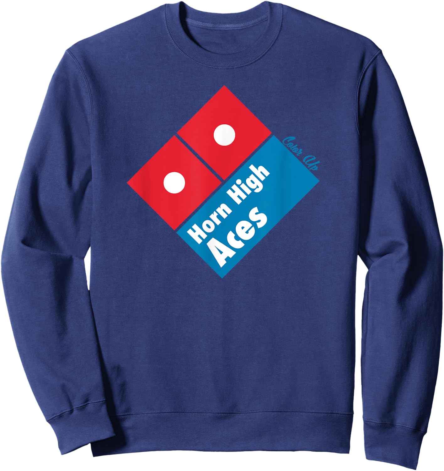 Horn High Aces Casino Craps Gambling Sweatshirt - Sweatshirt | Navy