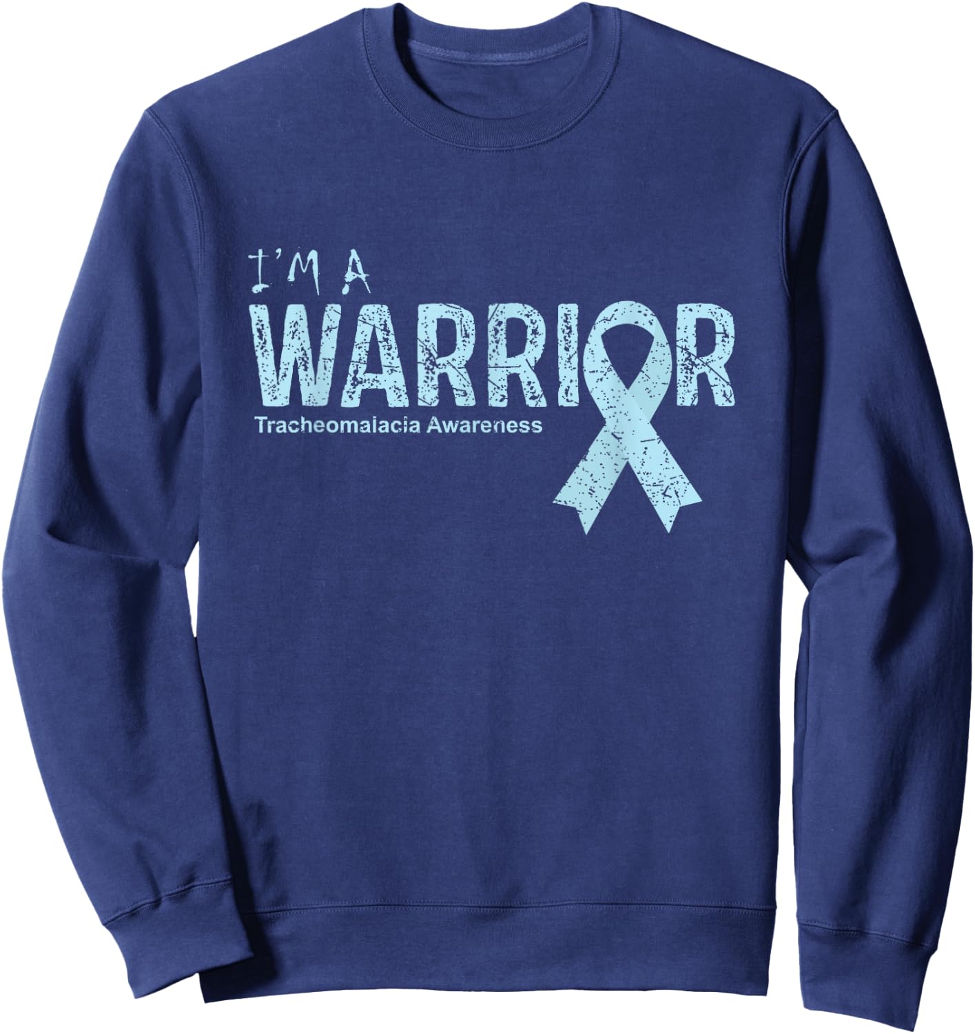 Tracheomalacia Awareness Warrior Sweatshirt - Sweatshirt | Navy