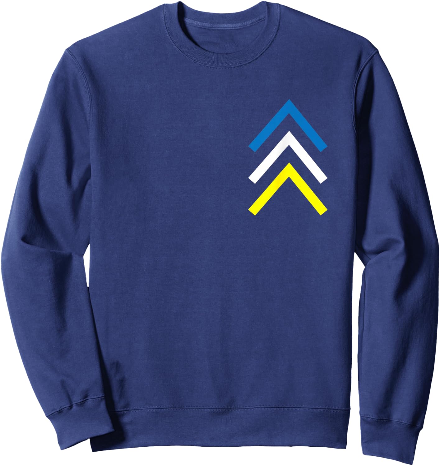 Down Syndrome Three Chromosome Arrows Awareness Month Sweatshirt - Sweatshirt | Navy