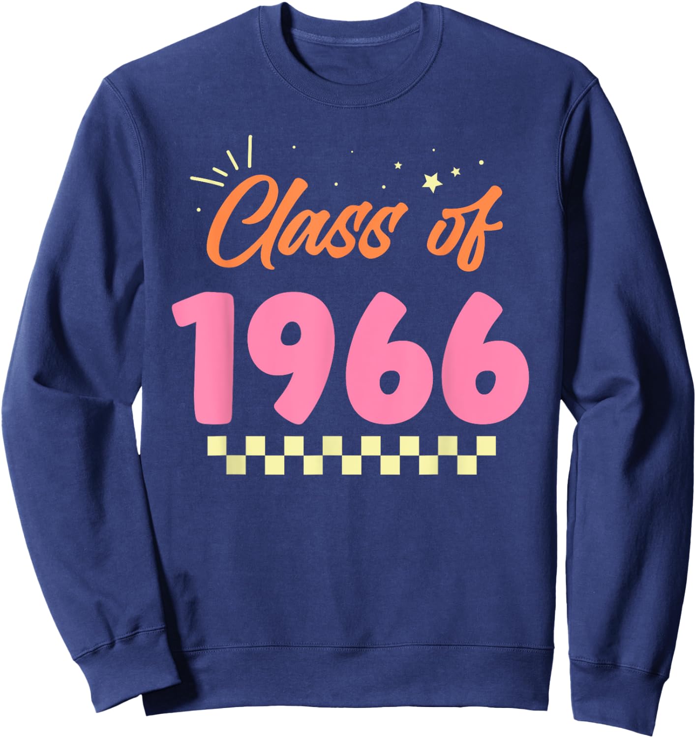 Class Of 1966 School Graduation Meetup Reunion Sweatshirt - Sweatshirt | Navy