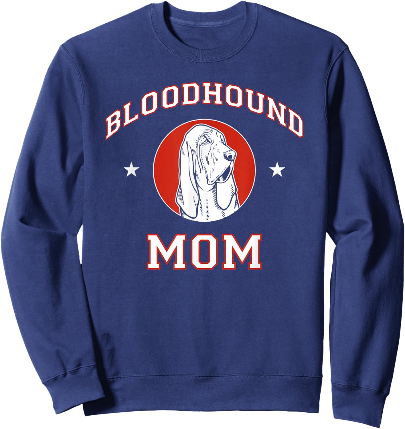 Bloodhound Mom Dog Mother Sweatshirt - Sweatshirt | Navy