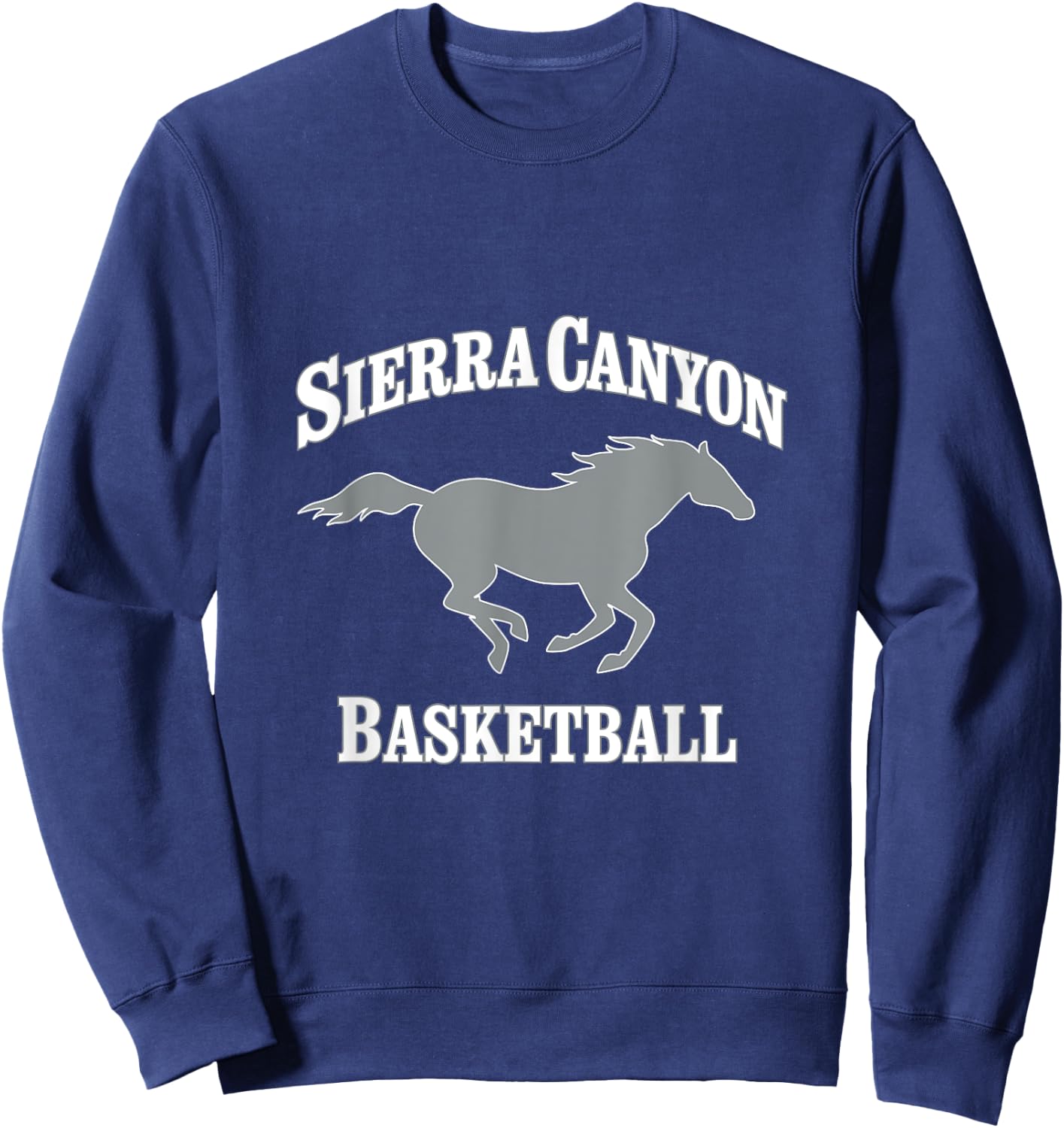 Sierra Canyon Basketball with Horse Sweatshirt - Sweatshirt | Navy