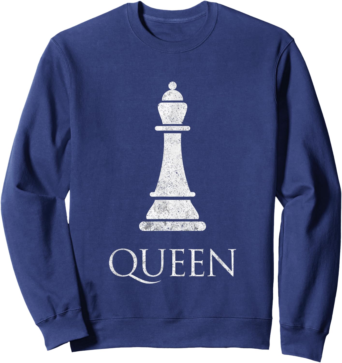 Queen Chess Piece Game Matching Simple Halloween Costume Sweatshirt - Sweatshirt | Navy