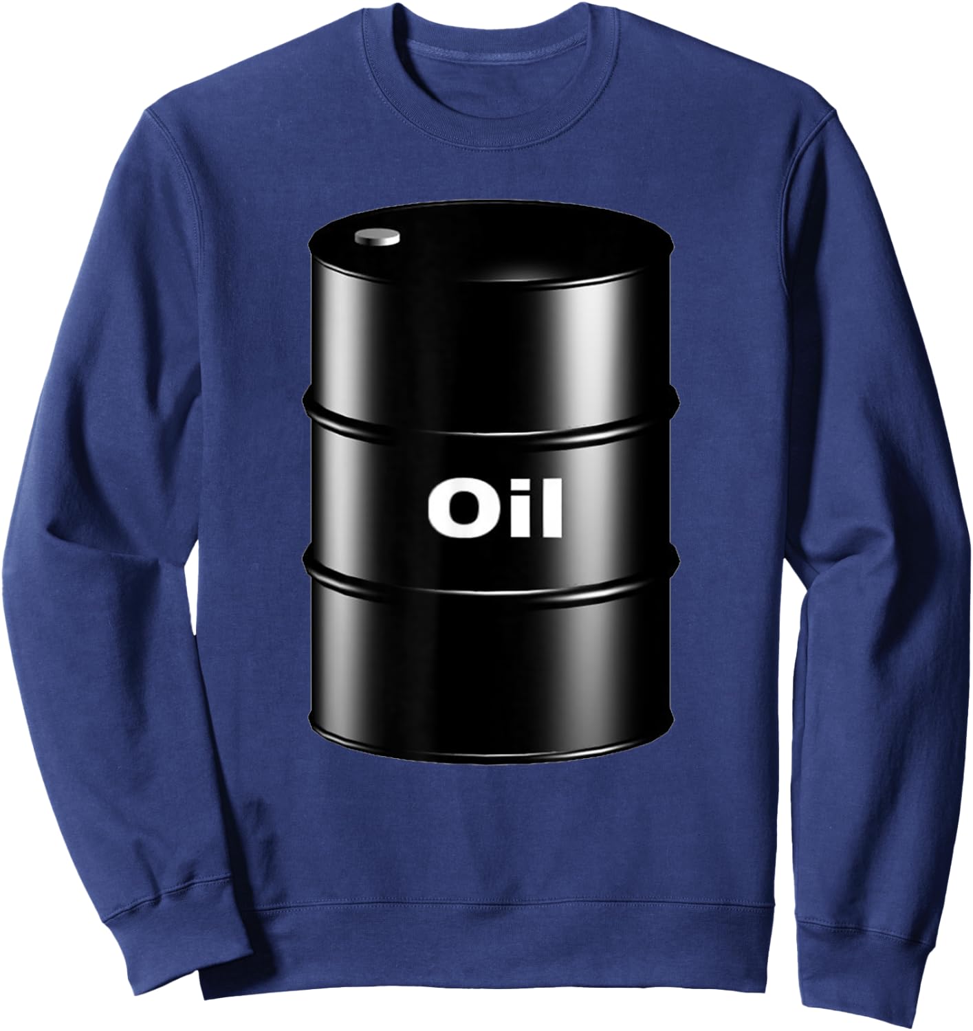 Large Barrel of Crude Oil Sweatshirt - Sweatshirt | Navy