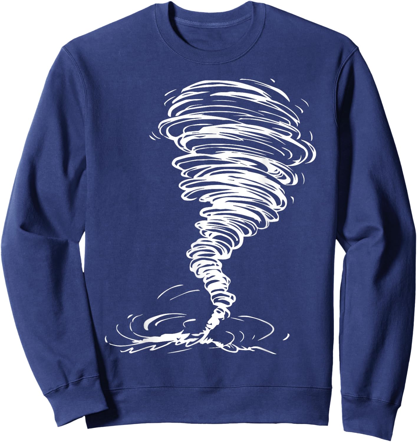 While Storm Tornado Twister Hurricane Weather Scary Costume Sweatshirt - Sweatshirt | Navy