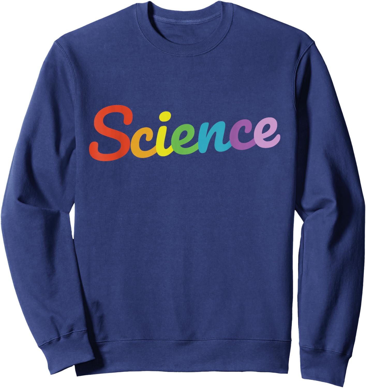 Rainbow Scientist I Love Science Graphic Gay Pride LGTBQ Sweatshirt - Sweatshirt | Navy
