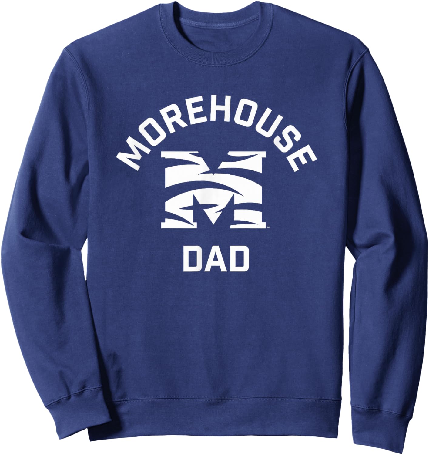 Morehouse College Maroon Tigers Arched Dad Sweatshirt - Sweatshirt | Navy