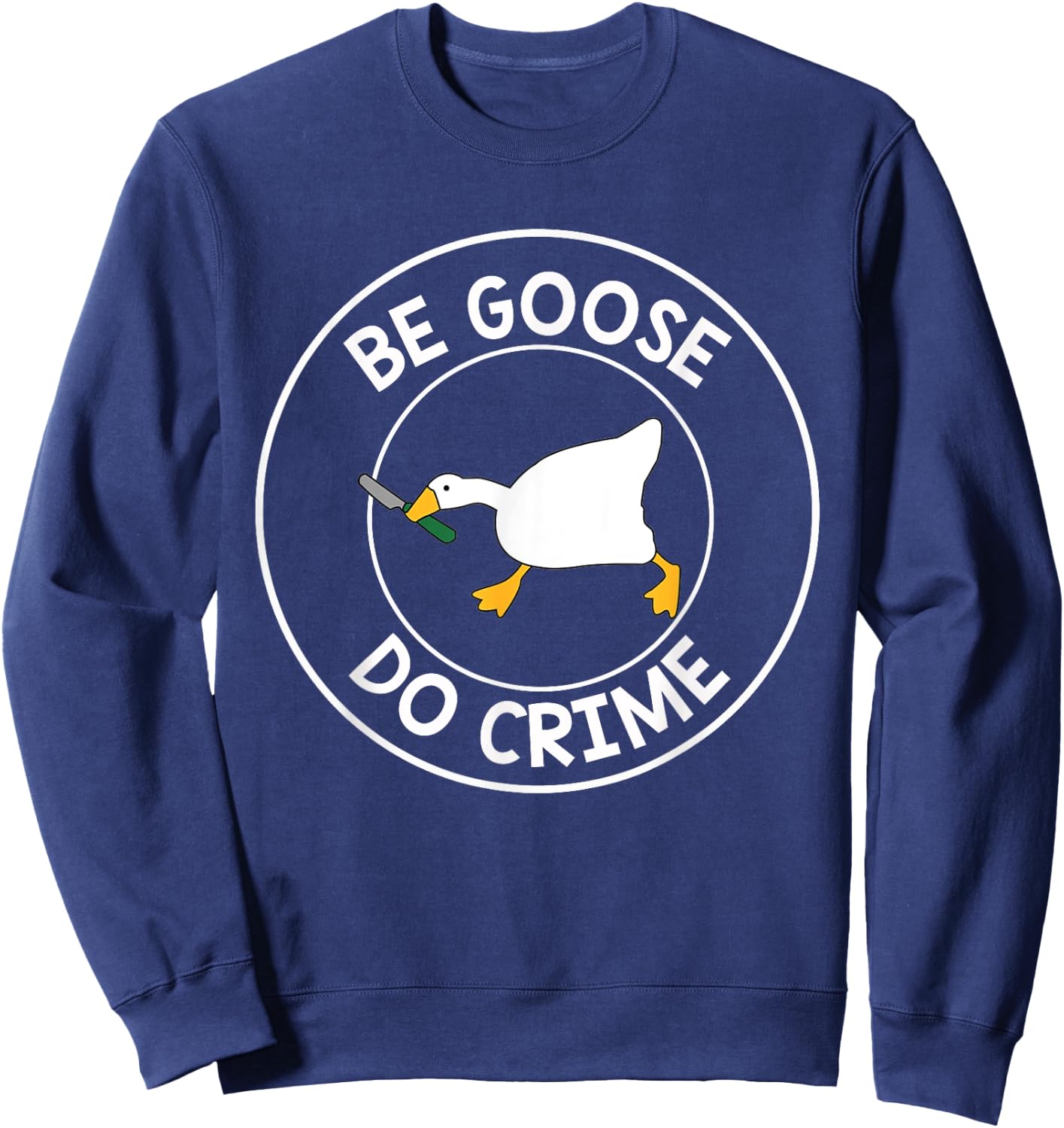 Love Goose Gamers Untitled Outfits Funny B-day Party For Fan Sweatshirt - Sweatshirt | Navy