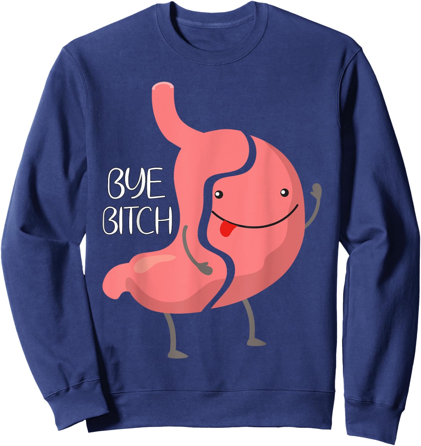 Funny Gastric Sleeve Bariatric VSG Surgery Gastric Awareness Sweatshirt - Sweatshirt | Navy