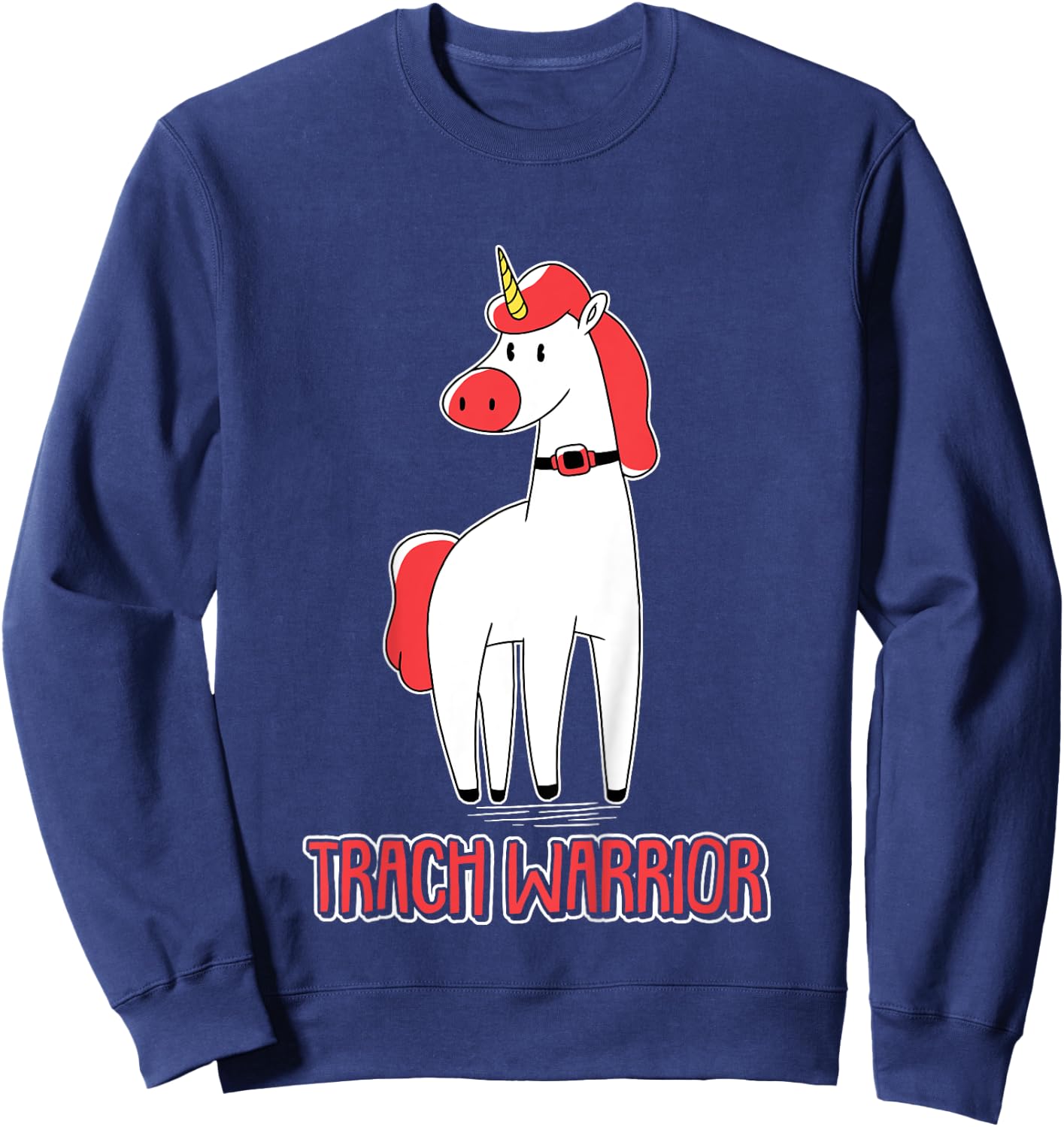 Trach Warrior Tracheostomy Awareness Sweatshirt - Sweatshirt | Navy