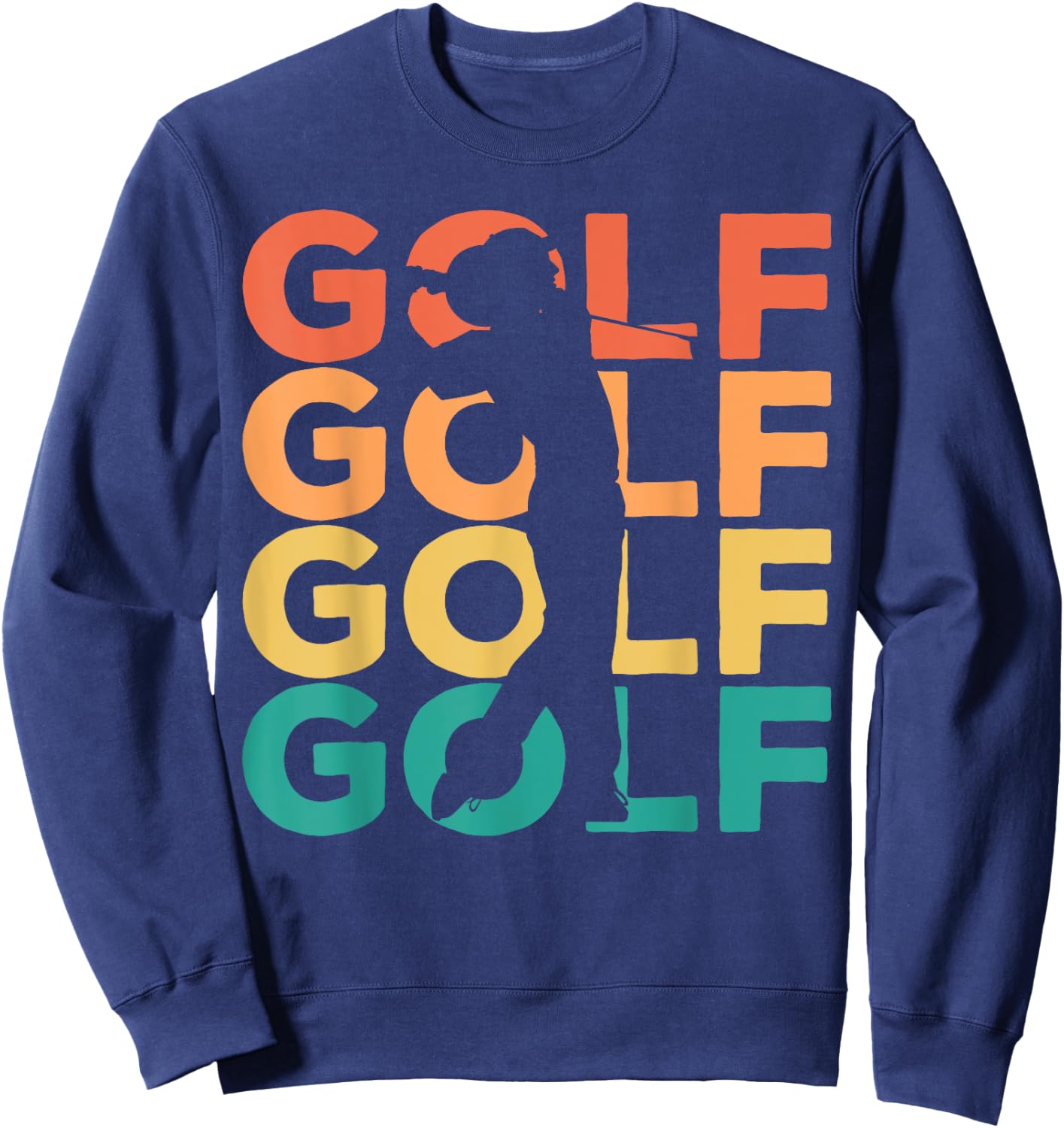 Retro Vintage Golfing Gift Golfers Sweatshirt - Sweatshirt | Navy