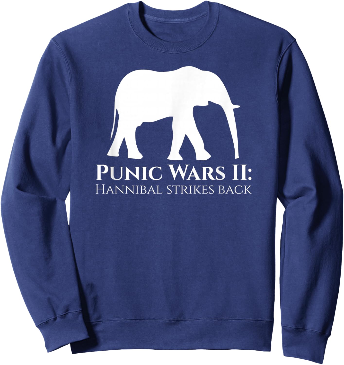 Classical History Second Punic War Hannibal Barca Carthage Sweatshirt - Sweatshirt | Navy