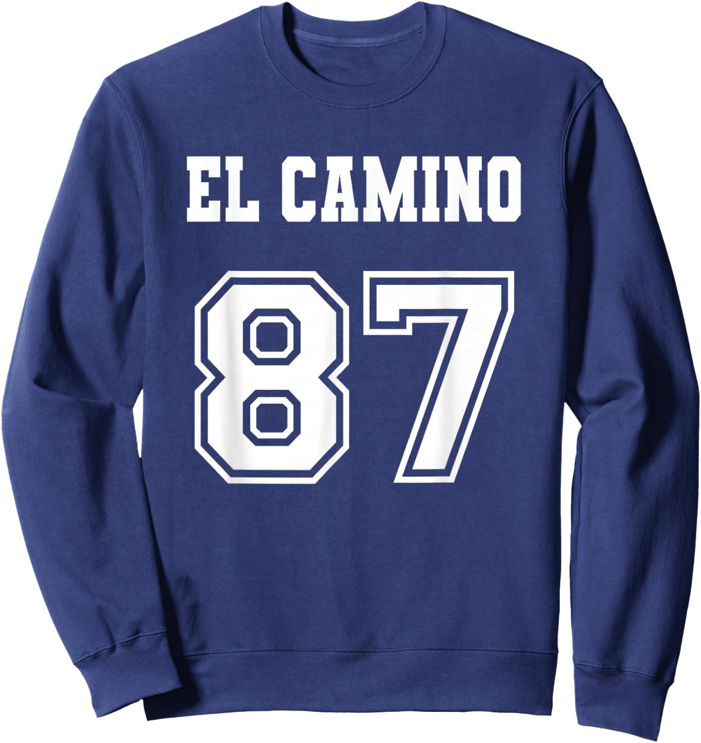 Jersey Style El Camino 87 1987 Sweatshirt - Sweatshirt | Navy