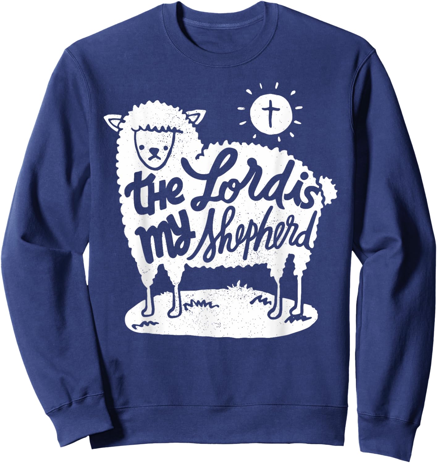 The Lord is my Shepherd - Christian Clothing Sweatshirt - Sweatshirt | Navy