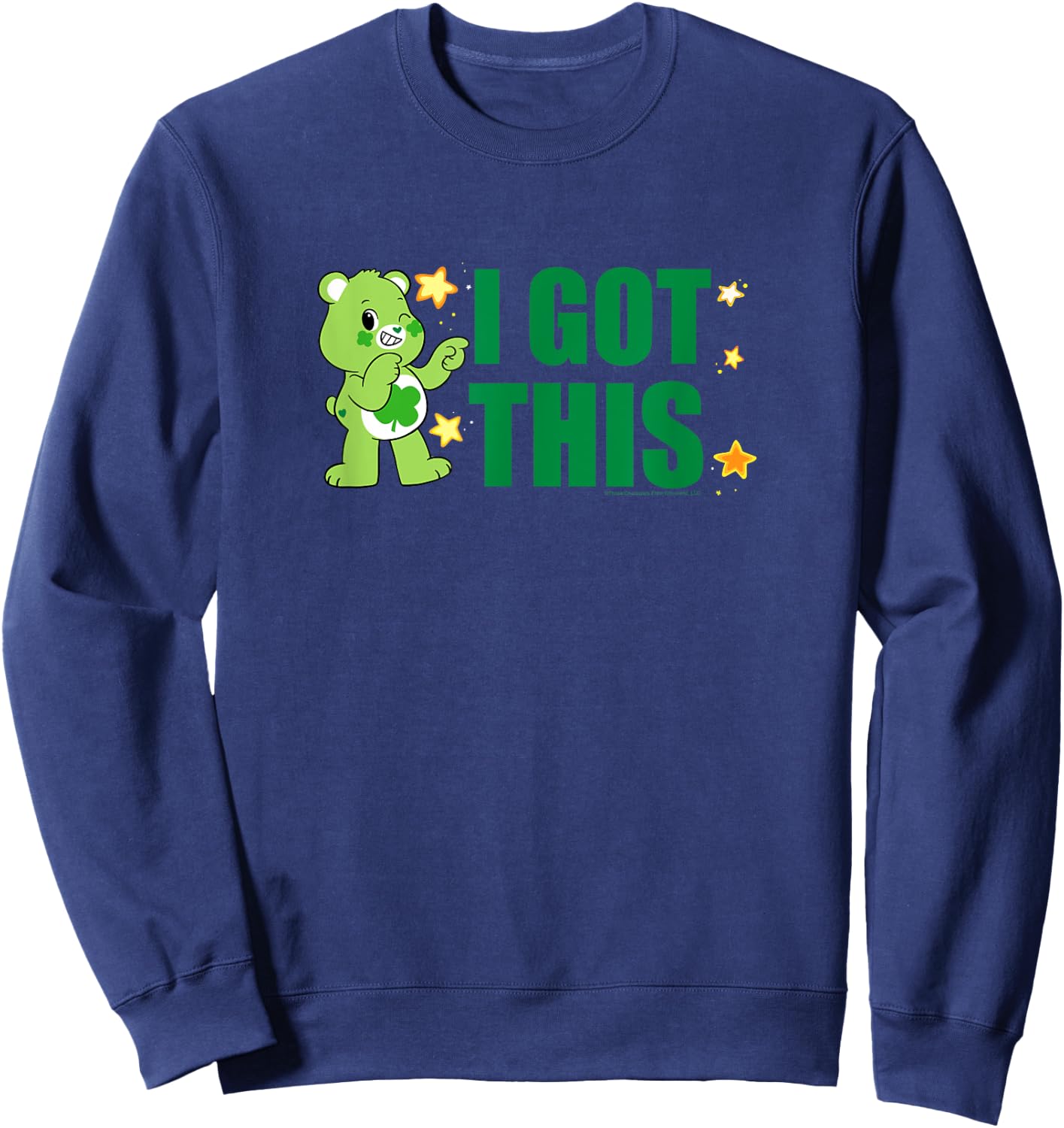 Care Bears Good Luck Bear I Got This Cute Cartoon Sweatshirt - Sweatshirt | Navy