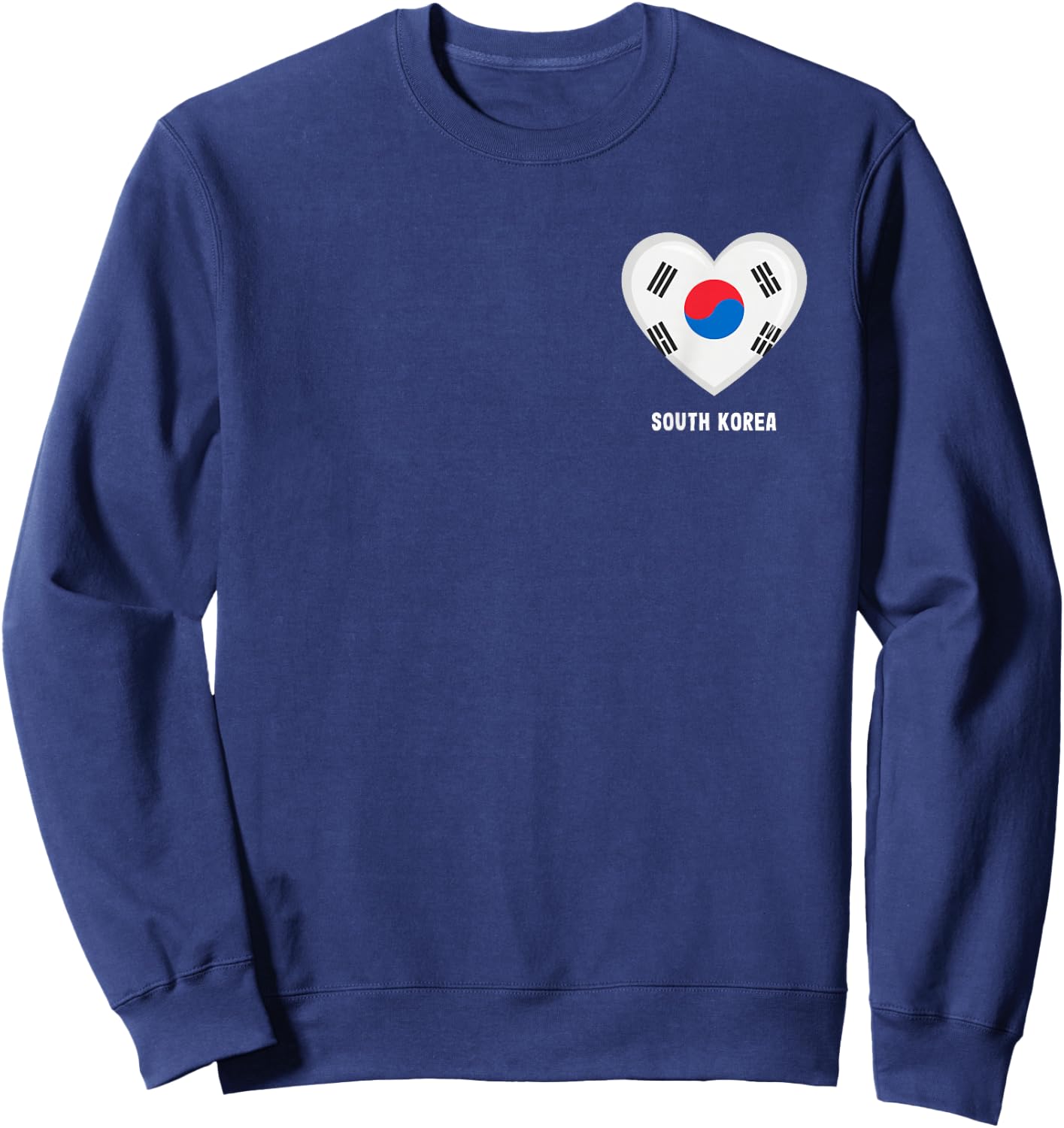South Korea Flag Shirt | South Korean Sweatshirt - Sweatshirt | Navy