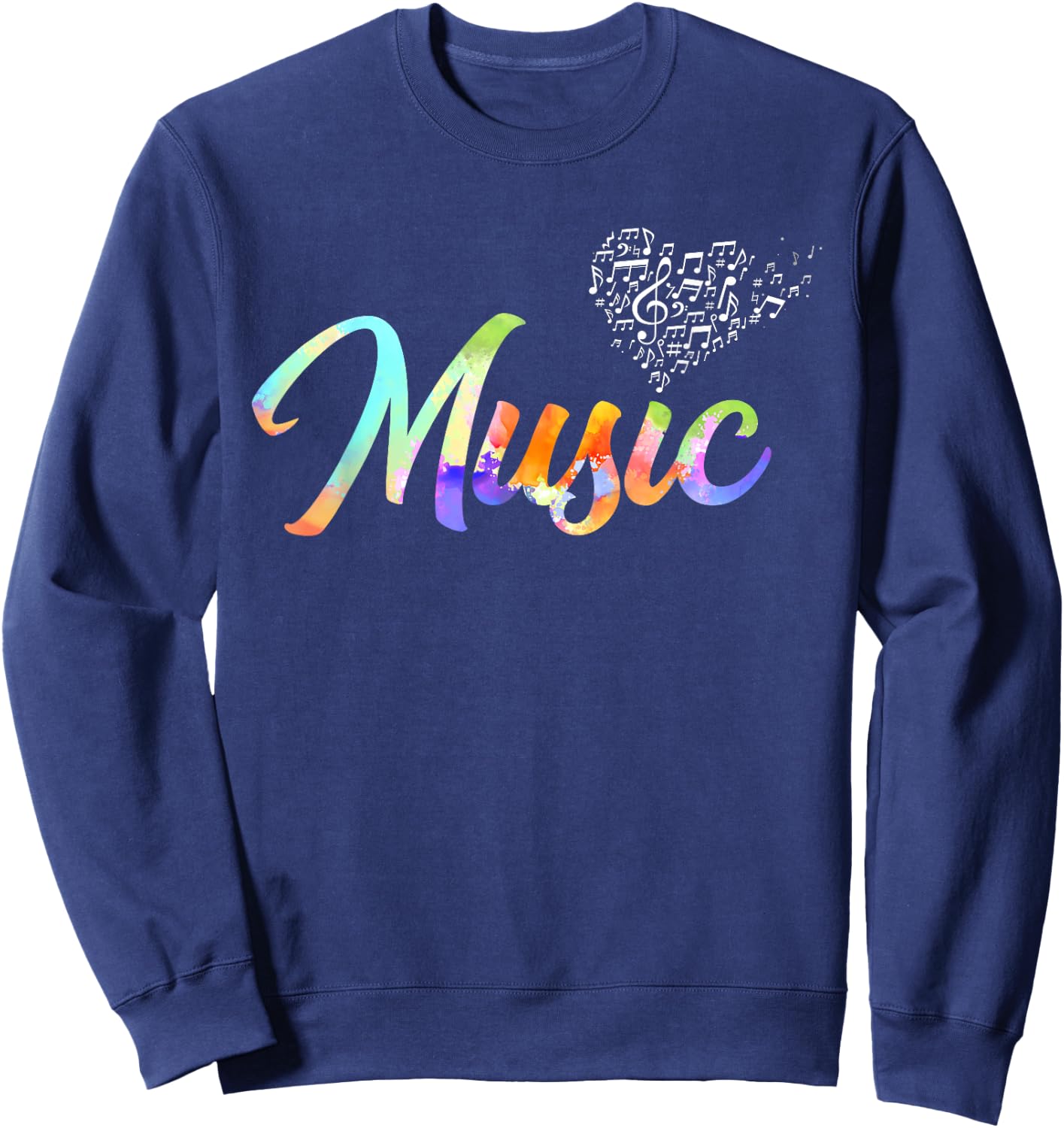 Musical Instrument Player Music Notes Treble Clef Gift Sweatshirt - Sweatshirt | Navy