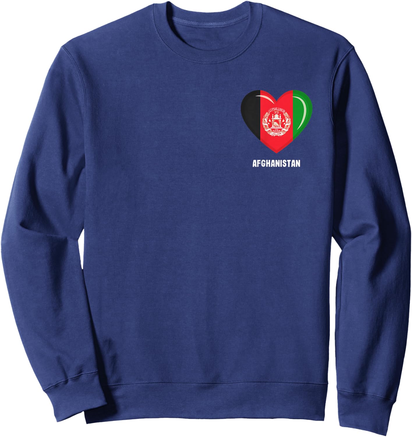 Afghanistan Flag Shirt | Afghan Sweatshirt - Sweatshirt | Navy