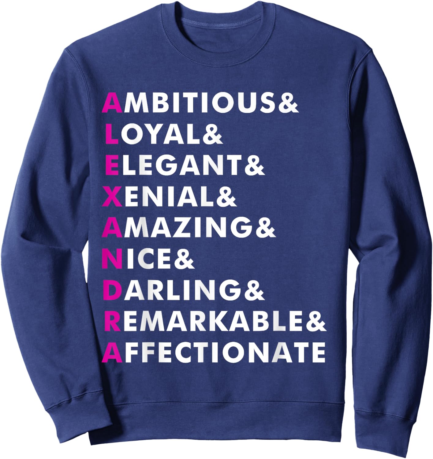 Alexandra Name Shirt Personalized Gift Sweatshirt - Sweatshirt | Navy