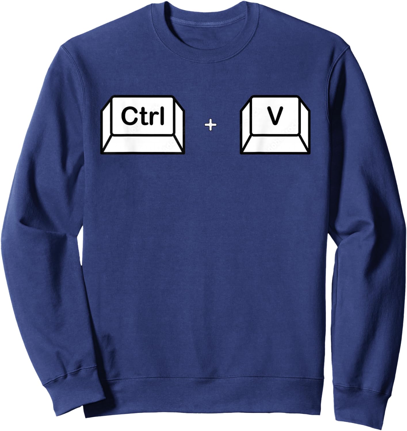 Ctrl V Family Matching Copy Paste dad son daughter Sweatshirt - Sweatshirt | Navy