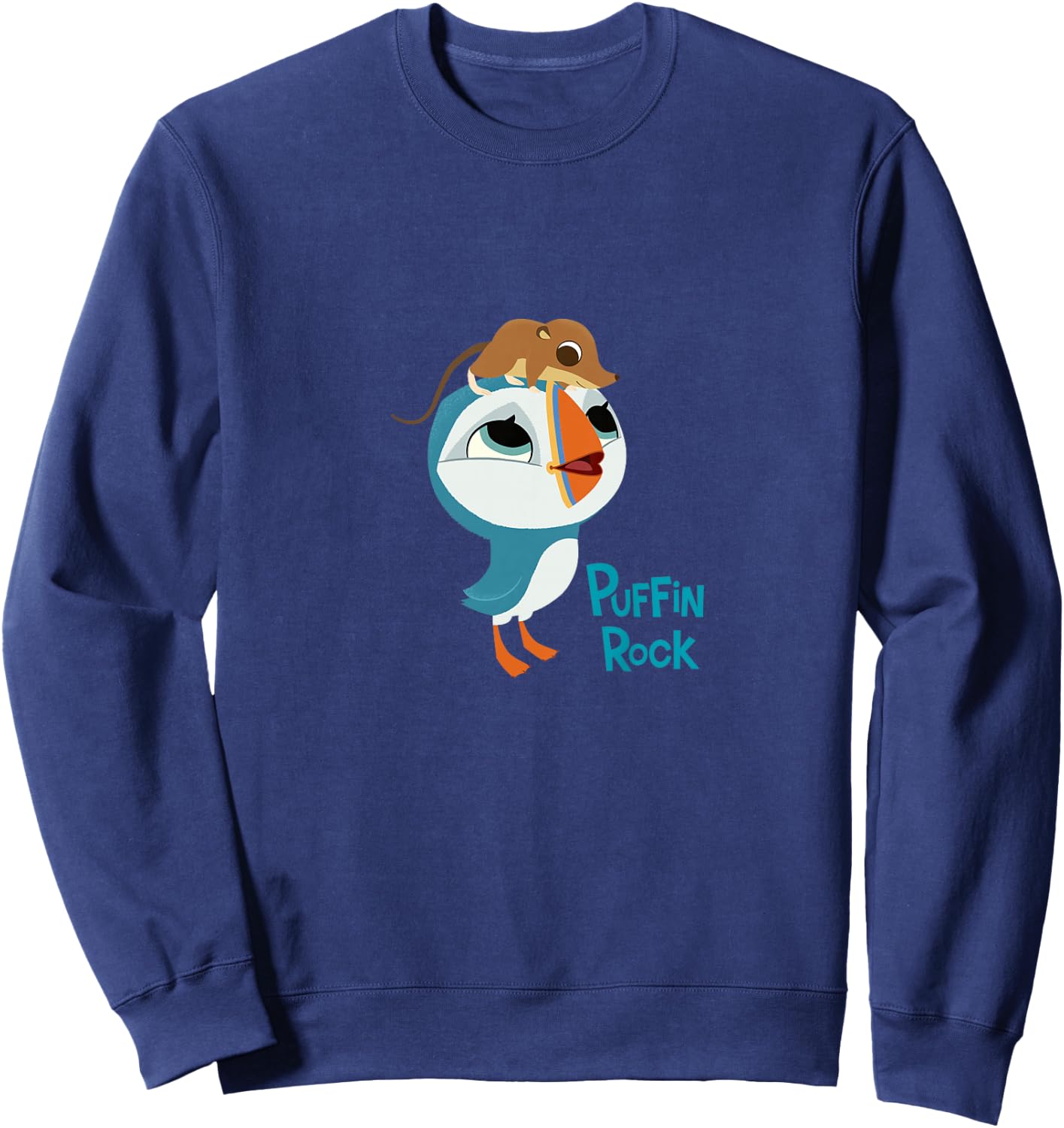 Puffin Rock - Official Merchandise - Oona & Mossy Sweatshirt - Sweatshirt | Navy