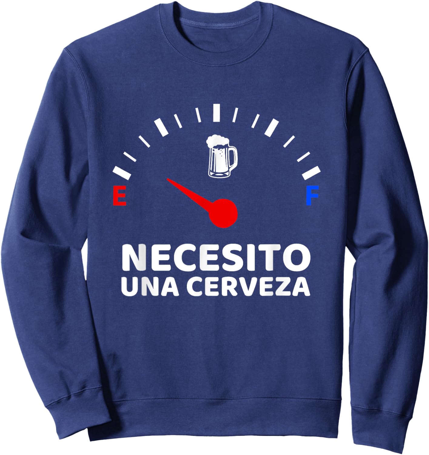 Necesito Una Cerveza Sweatshirt - Sweatshirt | Navy