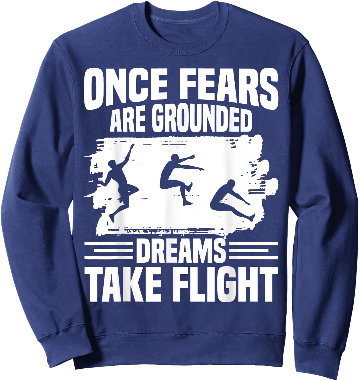 Triple Jumper Spikes Track & Field Spikes Triple Jump Sweatshirt - Sweatshirt | Navy