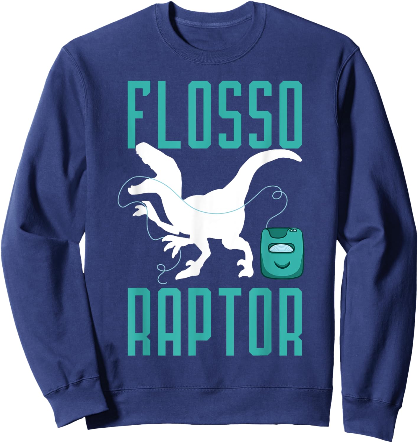 Dinosaur Dentist Dental Surgeon Dino Mouth Doctor Gift Sweatshirt - Sweatshirt | Navy