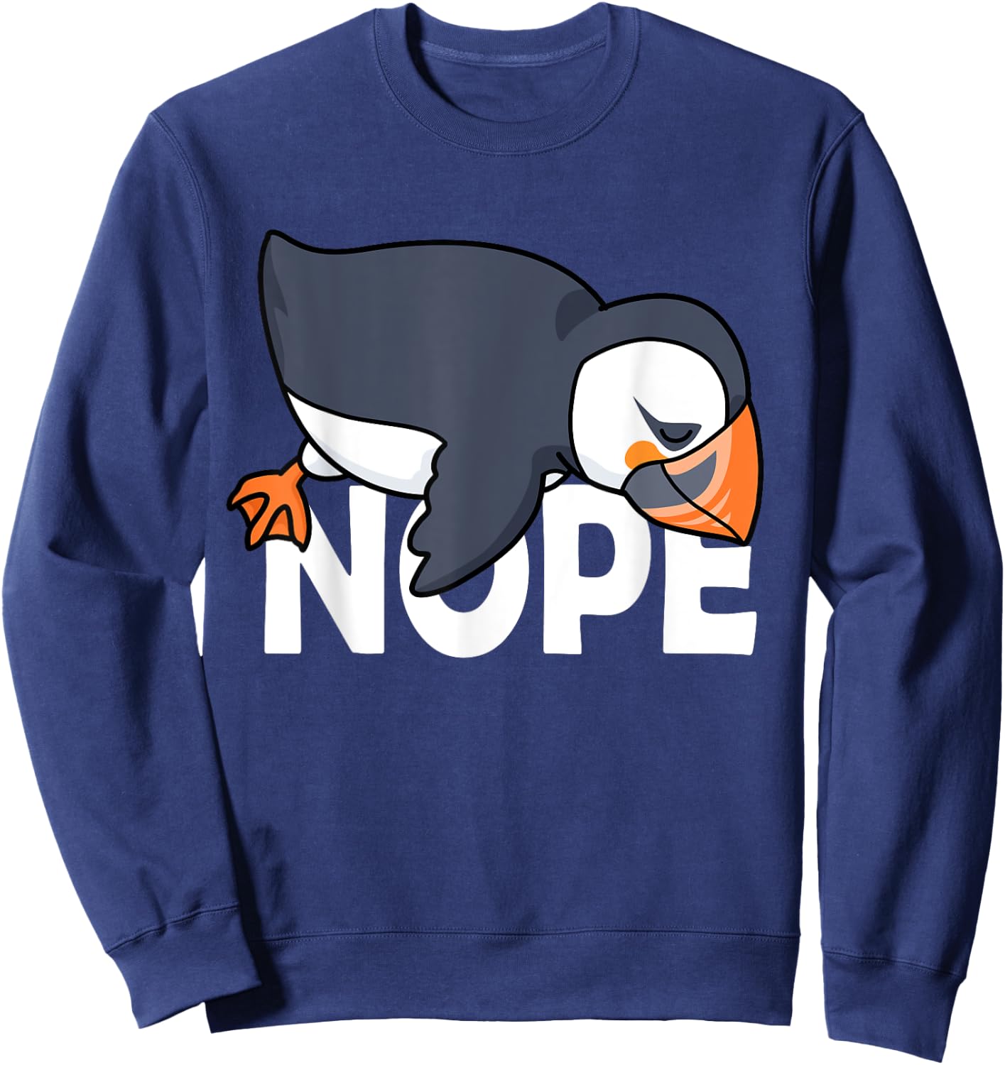 Atlantic Puffin Shirt Men Puffin Bird Shirt Puffin Gift Nope Sweatshirt - Sweatshirt | Navy