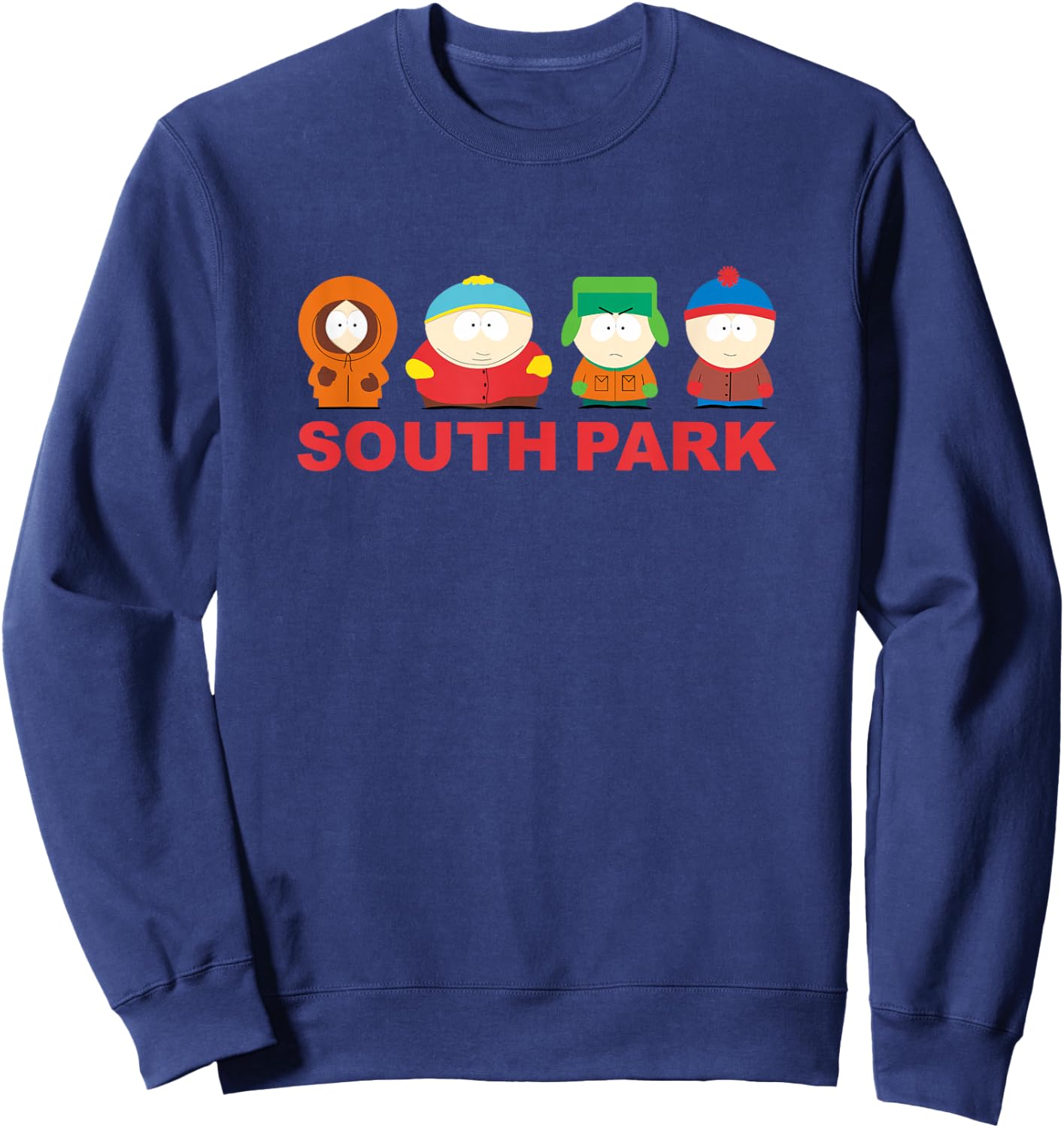 South Park Gang On Top of Logo Sweatshirt - Sweatshirt | Navy