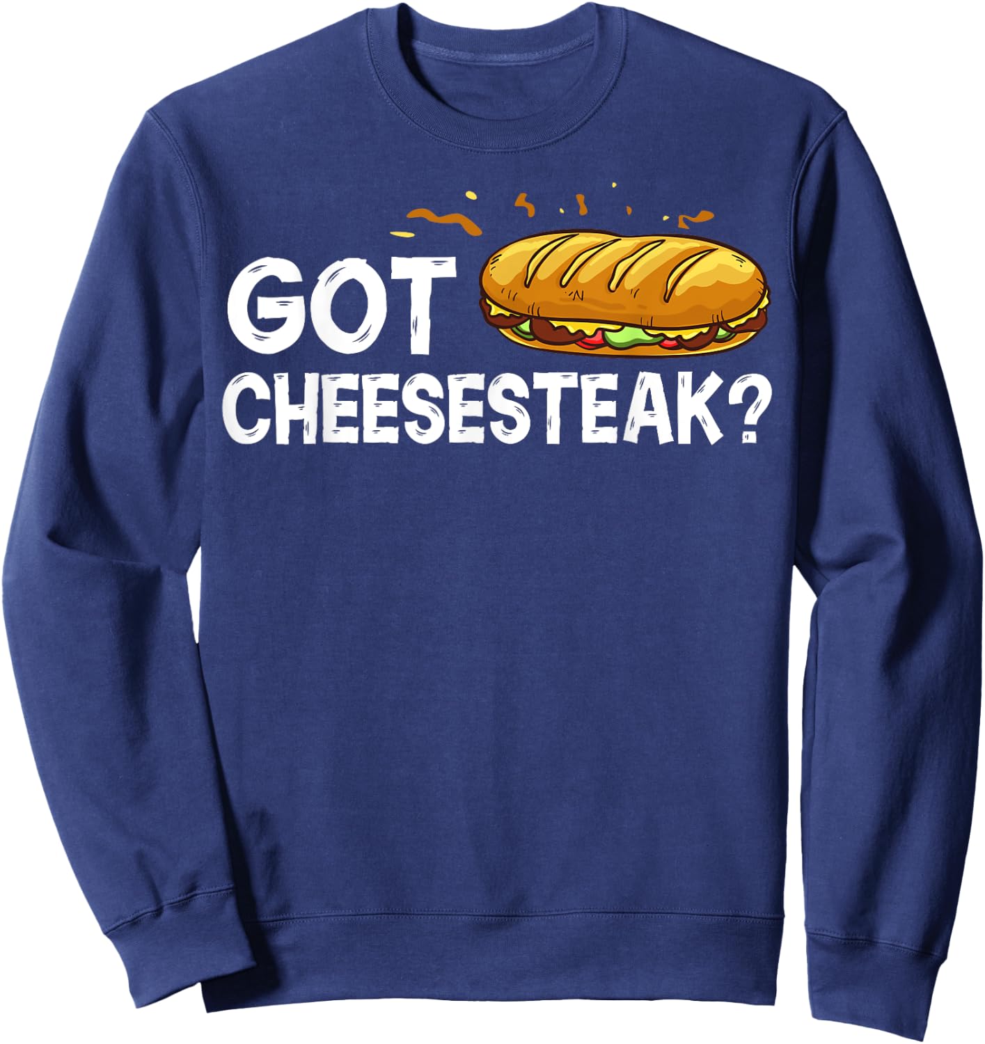 Philly Cheesesteak Gift Philadelphia Sandwich Sweatshirt - Sweatshirt | Navy
