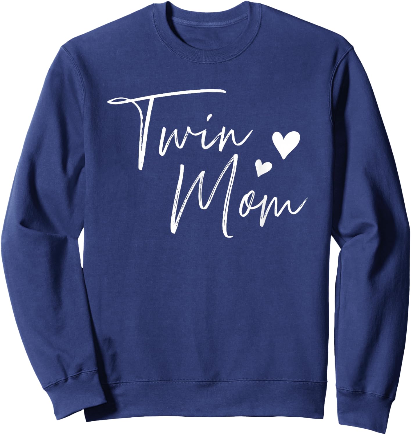 Twin Mom Hearts Sweatshirt - Sweatshirt | Navy