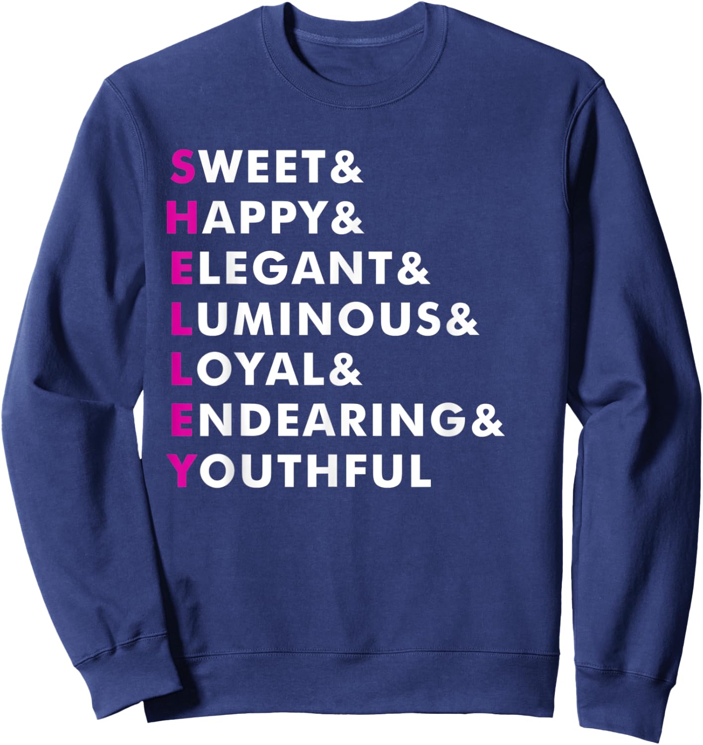 Shelley Name Shirt Personalized Gift Sweatshirt - Sweatshirt | Navy