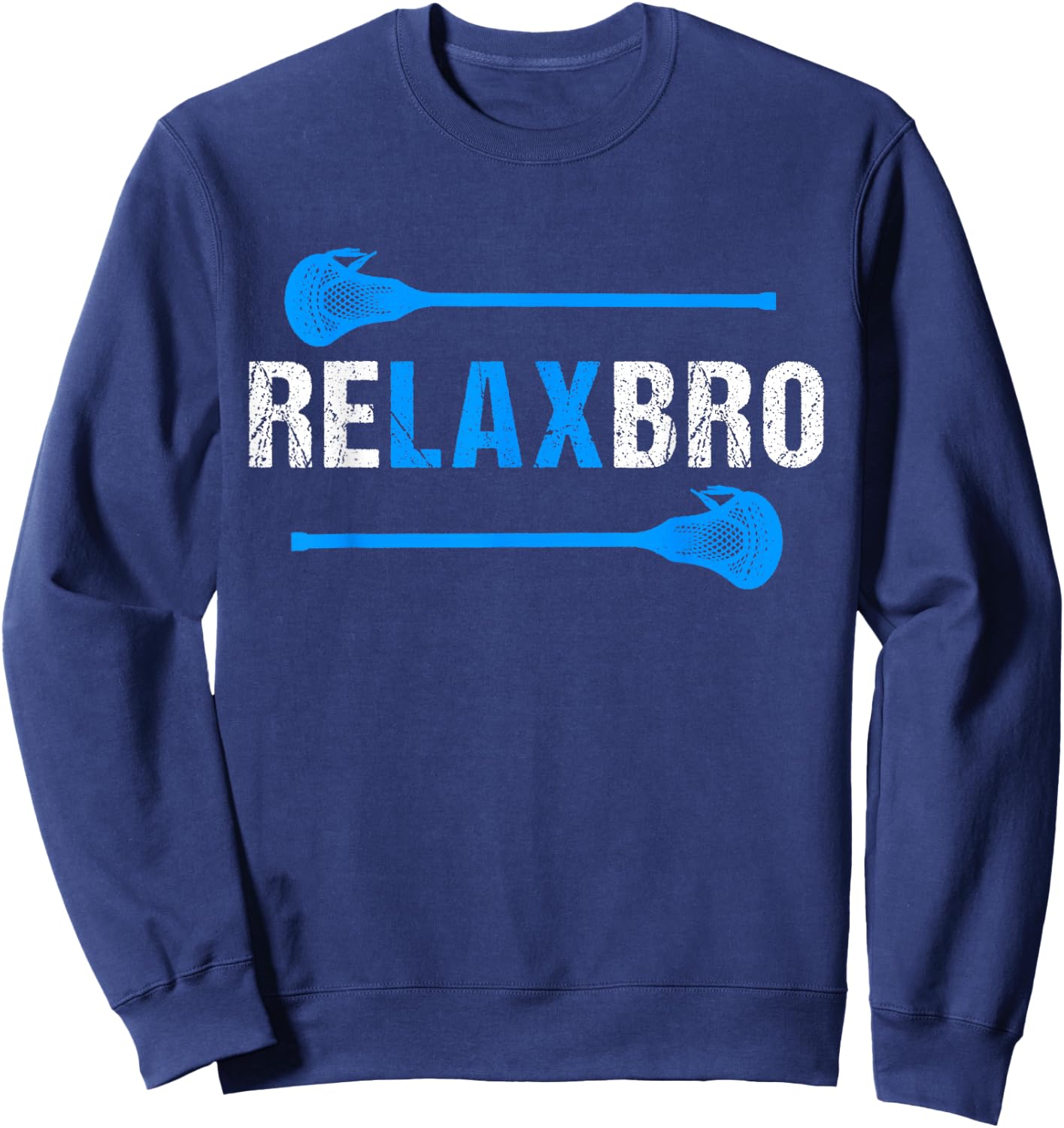 Cool LAX Lacrosse Shirt for Boy Men Sweatshirt - Sweatshirt | Navy