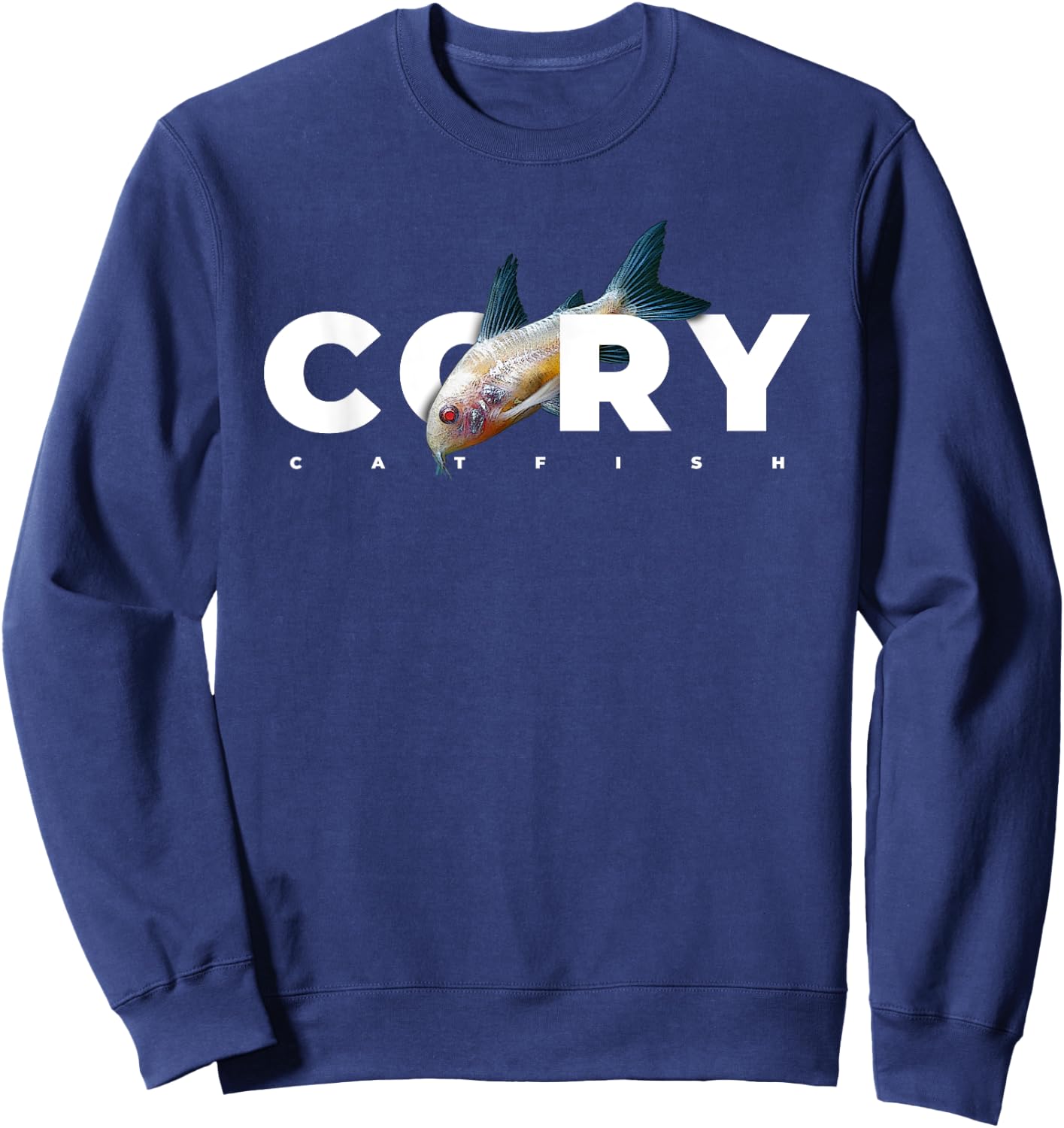 Corydoras Catfish Aquarium Keeper Cory Sweatshirt - Sweatshirt | Navy