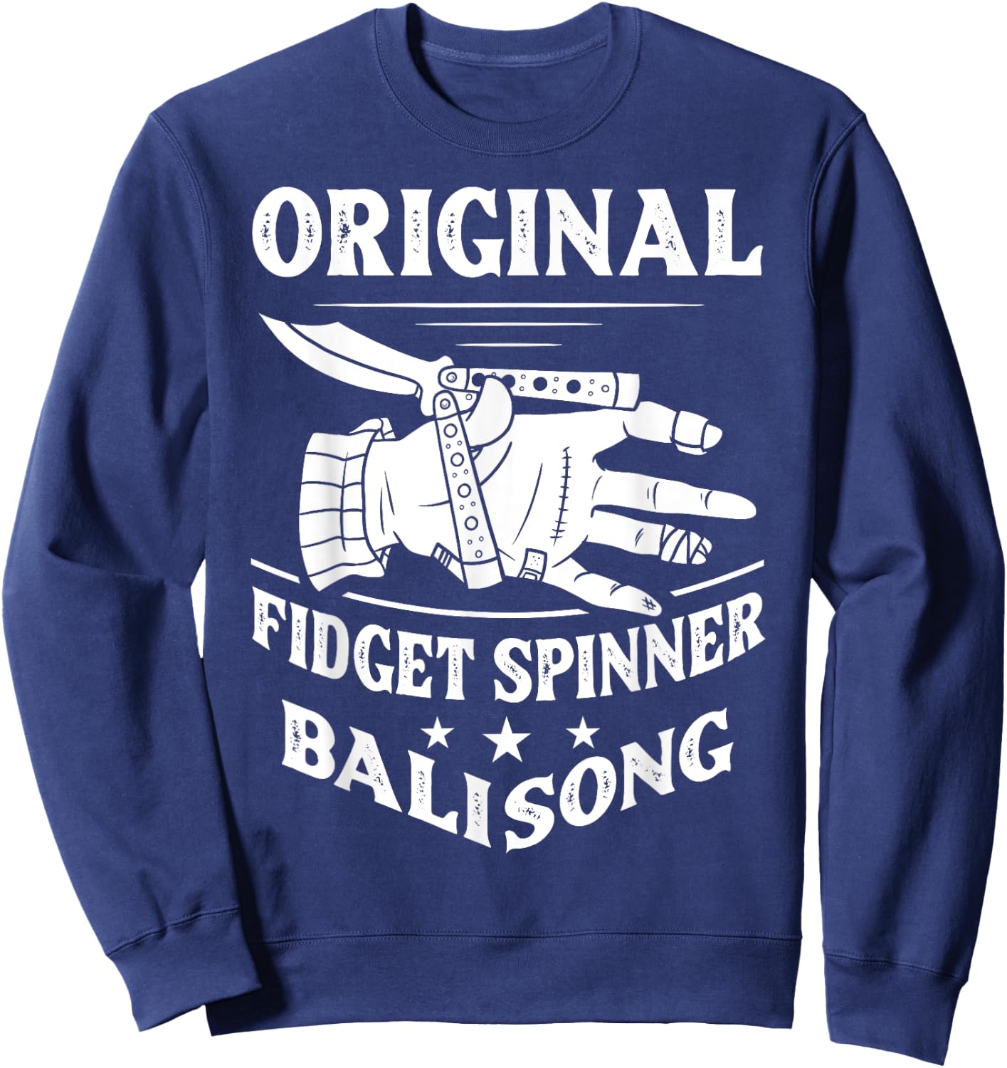 Balisong Flipping Gift Butterfly Knife Training Sweatshirt - Sweatshirt | Navy