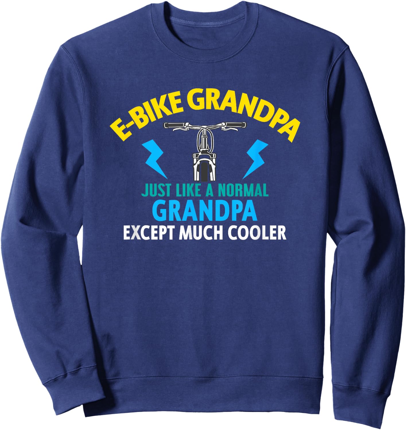 Ebike Grandpa Funny E-Bike MTB Sweatshirt - Sweatshirt | Navy