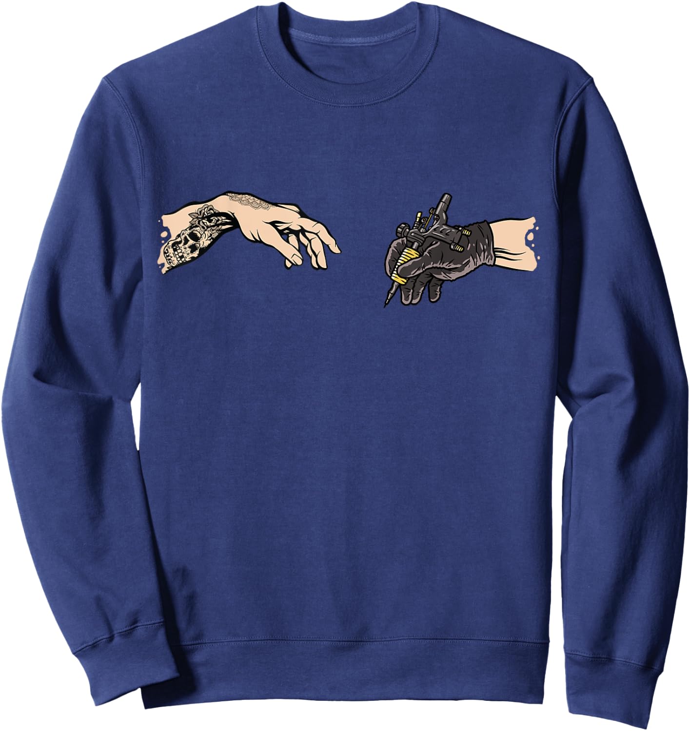 Tattoo Gun Tattoo Artist Funny Tattoo Sweatshirt - Sweatshirt | Navy