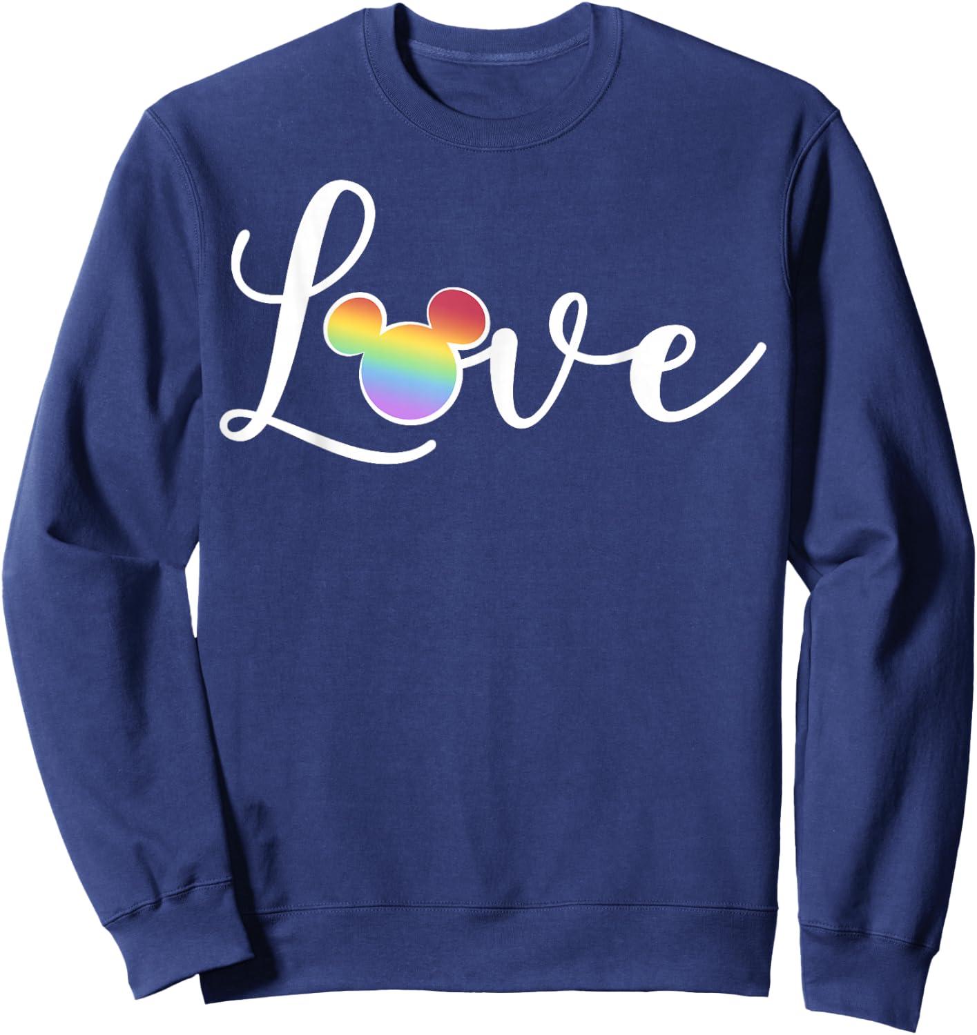 Disney Mickey And Friends Rainbow Love C2 Sweatshirt - Sweatshirt | Navy