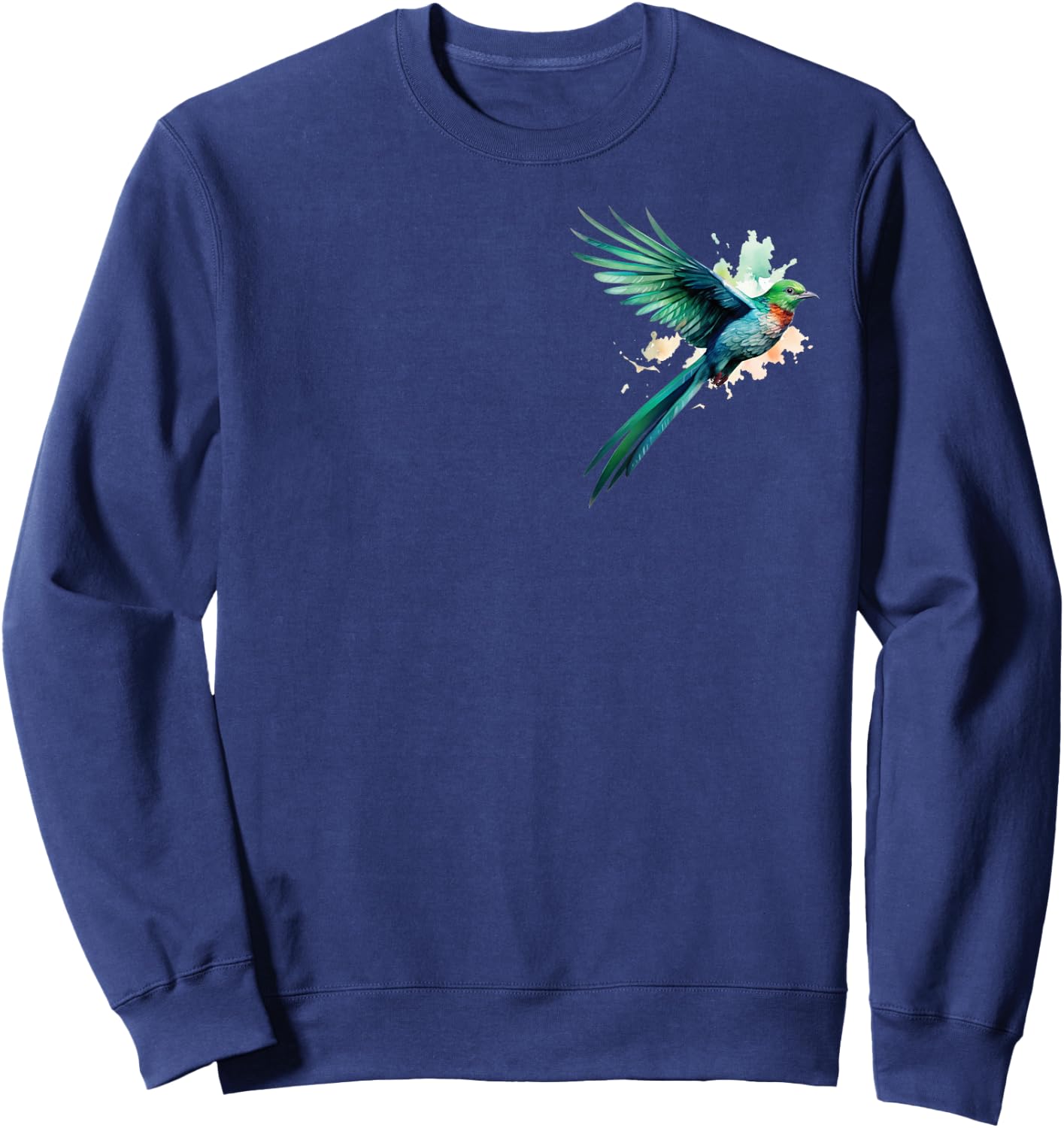 Quetzal Bird Comic Art Graphic Women Children Sweatshirt - Sweatshirt | Navy