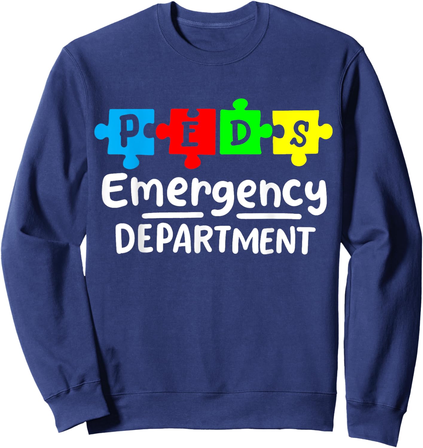 Pediatric Nurse Pediatrics Emergency Department Sweatshirt - Sweatshirt | Navy