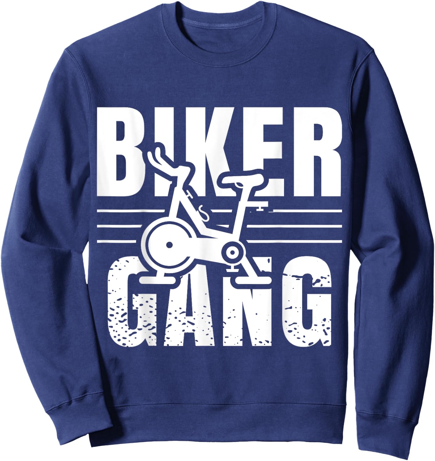 Funny Biker Gang Spin Saying Gym Workout Spinning Class Gift Sweatshirt - Sweatshirt | Navy