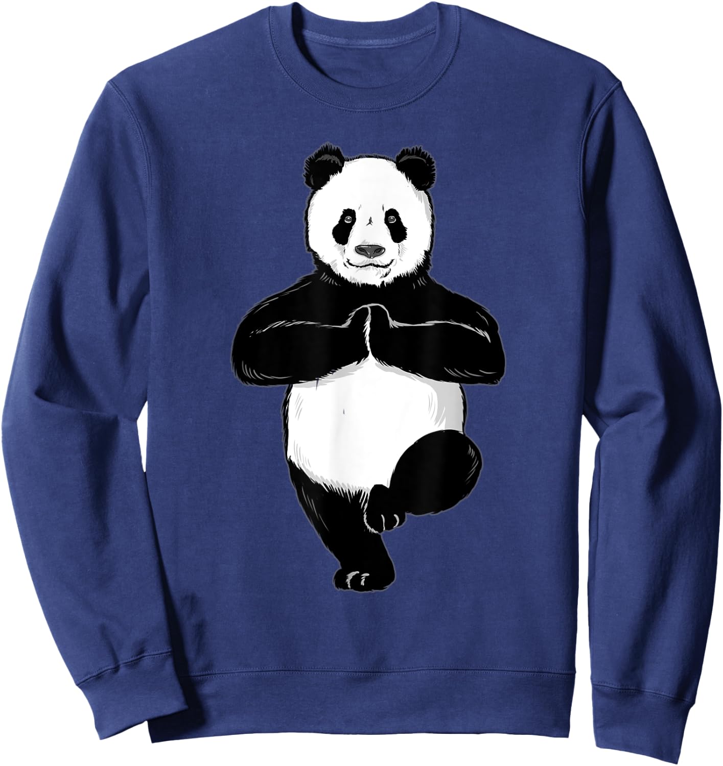 The Mountain Funny Spiritual Yoga Panda Kids Adults Sweatshirt - Sweatshirt | Navy